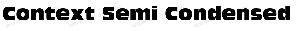 Context Semi Condensed SSi Semi Condensed字体转换